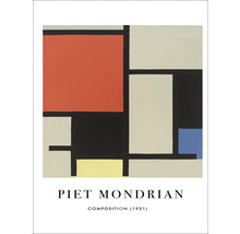 Piet Mondrian Compositie (1921) poster met geometrische vormen