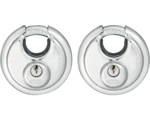 ABUS Hangslot Diskus 28/70, 2 stuks ABUS Hangslot Diskus 28/70, 2 stuks