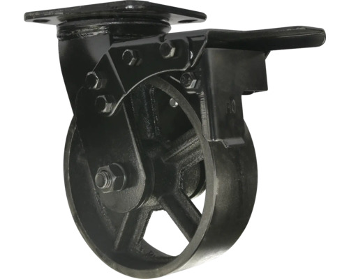 MACLEAN Zwenkwiel met rem Ø 150 mm zwart