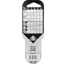 Rubi-logo op de verpakking met de productspecificaties
