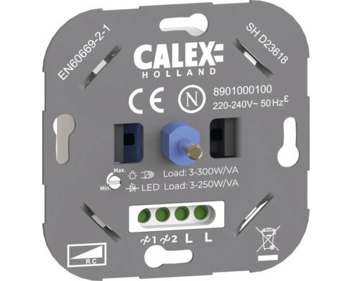 CALEX LED inbouwdimmer 3-250 W (R,C) CALEX LED inbouwdimmer 3-250 W (R,C)