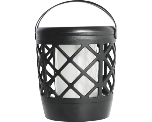 Decoratieve zwarte lantaarn met handvat voor buiten