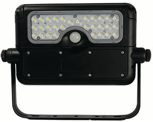 Zwarte LED-spot met bewegingssensor voor buitenverlichting