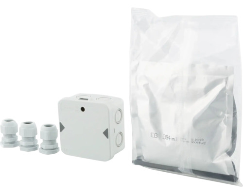 Verbindingsmof met drie wartels en gietmassa