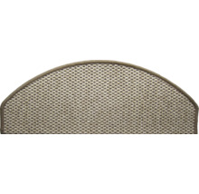 Halfronde trapmat van weefsel