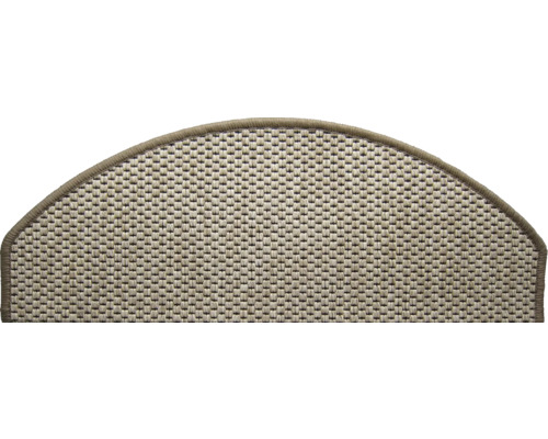 Halfronde trapmat van weefsel