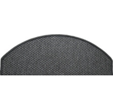 Halfronde trapmat van textiel