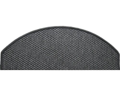 Halfronde trapmat van textiel