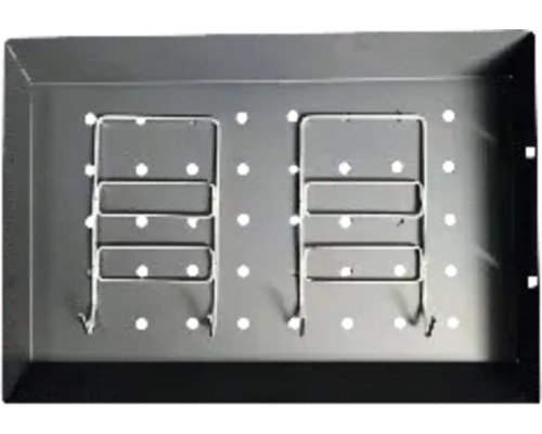 TENNEKER Reserve onderdeel Kolenschaal tbv Ranger TC-2 (HB 10617016), Drum II (HB 10257655) Afdruipbak met twee bordenhouders en gaten voor ventilatie