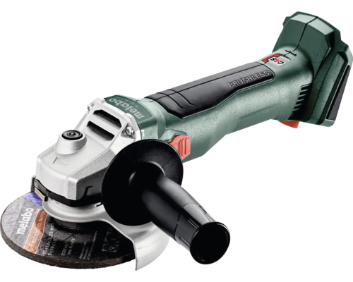 Metabo accu haakse slijper met slijpschijf en extra handgreep