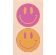 Twee lachende gezichten stickers