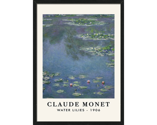 Ingelijste kunstdruk Claude Monet Waterlelies 1906