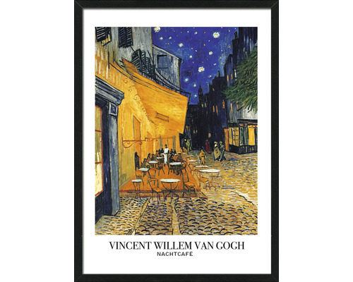 Ingelijste poster Nachtcafé van Vincent Willem van Gogh
