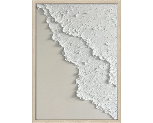 Ingelijste reliëfafbeelding met abstract ontwerp
