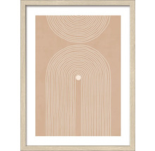 Ingelijst kunstwerk met abstract, geometrisch ontwerp voor wanddecoratie