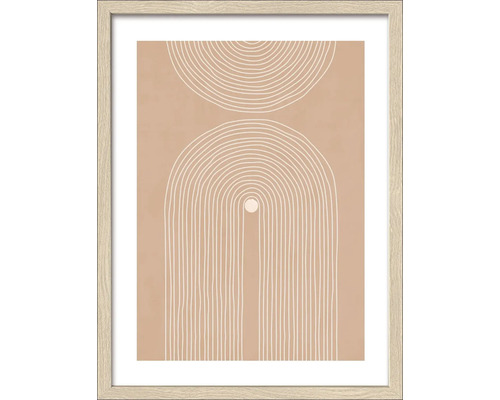 Ingelijst kunstwerk met abstract, geometrisch ontwerp voor wanddecoratie