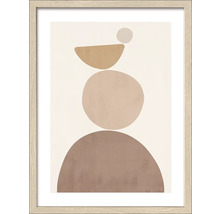 Ingelijste afbeelding met abstracte cirkels