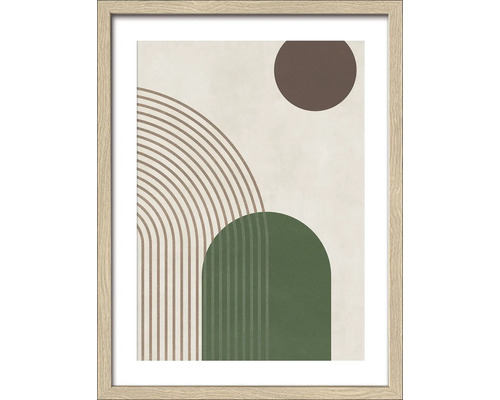 Ingelijste afbeelding met abstract geometrisch ontwerp