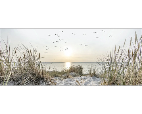 PURE LIVING Schilderij canvas Nordic Beach | 125x50 cm