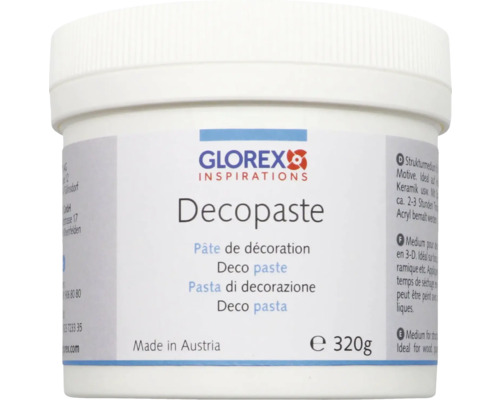 GLOREX Decopasta voor 3-dimensionale 320 gram