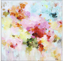 Abstract schilderij met bloemmotieven voor wanddecoratie