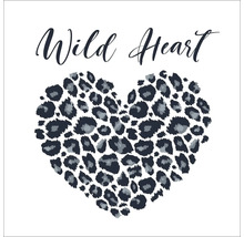 Wild hart motief met dierenprint