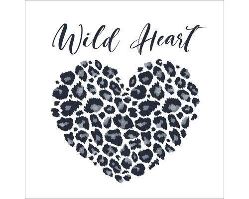 Wild hart motief met dierenprint