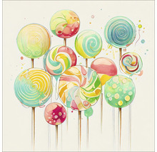 Illustratie van diverse lolly''s op stokjes