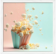 Decoratieve popcornafbeelding in een lijst