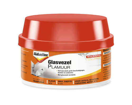ALABASTINE Glasvezel plamuur grijs 250 g ALABASTINE Glasvezel plamuur grijs 250 g