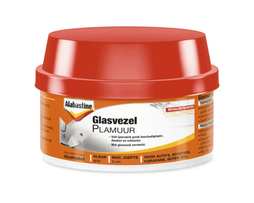 ALABASTINE Glasvezel plamuur grijs 250 g