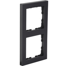 Q-LINK F-Line Afdekraam 2-voudig zwart