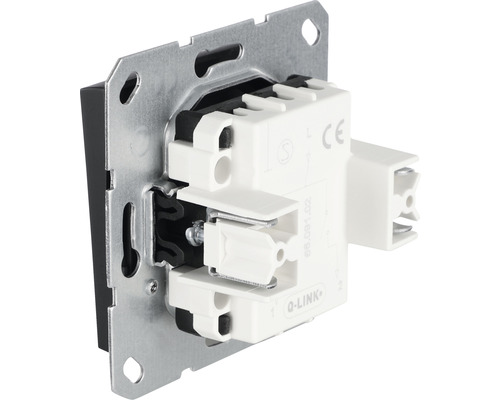 Achteraanzicht van een schakelaar voor elektrische installatie