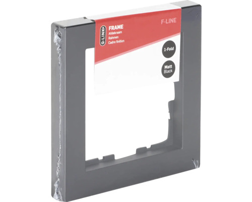 Zwart afdekraam voor schakelaars