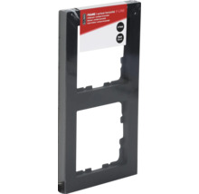 Q-LINK F-Line Afdekraam 2-voudig zwart