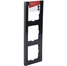 Q-LINK F-Line Afdekraam 3-voudig zwart