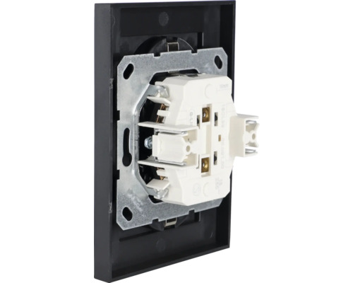 Inbouwschakelaar met frame voor elektrische installatie