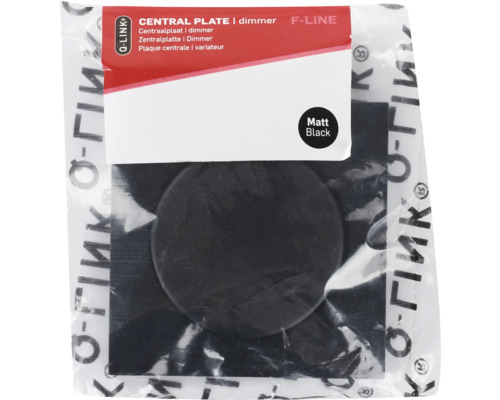 Centrale plaat voor dimmer, matte uitvoering