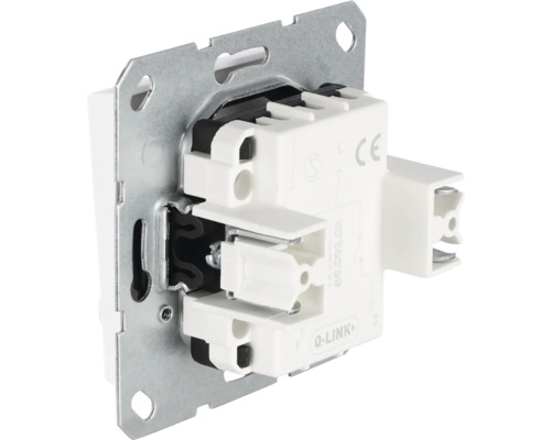 Lichtschakelaar inzetstuk met metalen frame