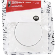 Q-LINK F-Line Centraalplaat dimmerknop polar wit