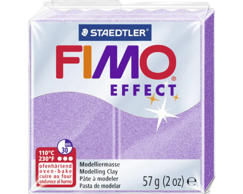 GLOREX FIMO effect klei pearl effect lila 57 gram