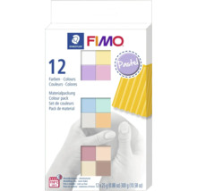 FIMO kleurmixverpakking met twaalf kleuren om te modelleren en in de oven uit te harden