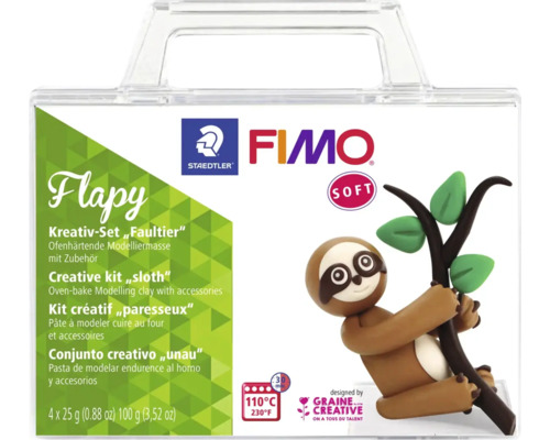 GLOREX FIMO soft kleiset in koffer luiaard