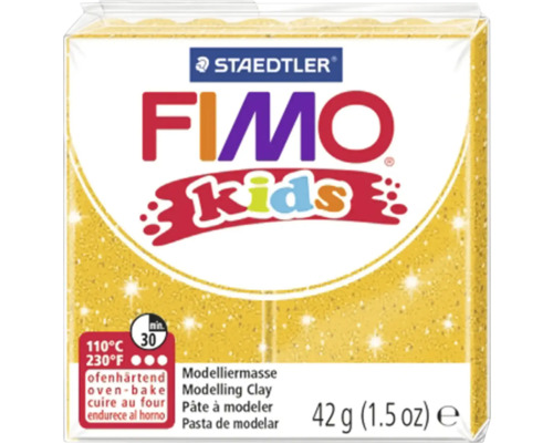 STAEDTLER FIMO Kids klei glitter goud 42 gram Staedtler Fimo Kids modelleermassa, ovenhardend, 42 gram