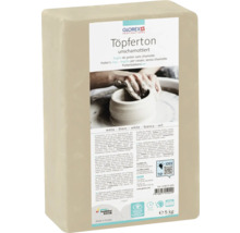 GLOREX Pottenbakkersklei zonder chamotte 5 kg