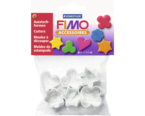 STEADTLER FIMO metalen uitsteekvormen set van 6