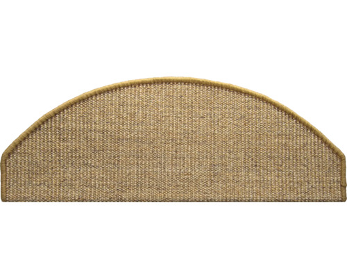 Halfronde trapmat van textiel