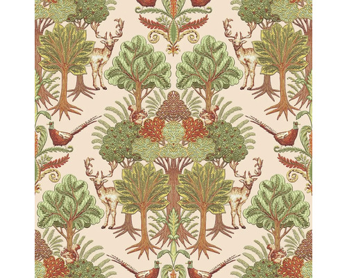 VAVEX Vliesbehang TP422303 Tapestry bos en dieren beige/groen