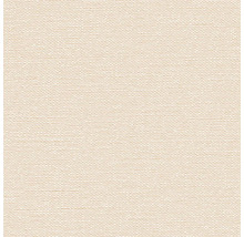 Close-up van een beige textielbehang met fijne weefselstructuur