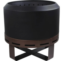 Metalen vuurkorf met kruisvormige voet